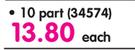 Aro Board File Dividers 10 Part-Each
