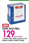 Aro Lever Arch Files-Per 4 Pack
