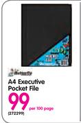 A4 Executive Pocket File-Per 100 Page