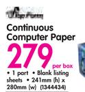 Continuous Computer Paper-Per Box