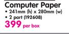 Continuous Computer Paper-Per Box