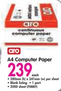 Aro A4 Computer Paper-Each