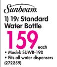 Sunbeam 19Ltr Standard Water Bottle SUWB-190