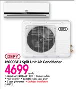 Defy 12000BTU Split Unit Air Conditioner AH12H1/AC12H1