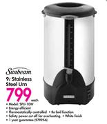 Sunbeam 9Ltr Stainless Steel Urn SPU-10W