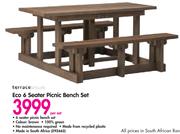 Terrace Leisure Eco 6 Seater Picnic Bench Set-Per Set
