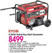 Ryobi 5.5Kva Petrol Key Start Generator RG-6900K-Each