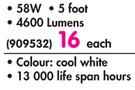 Flourescent Tube 58W-Each