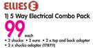 Ellies 5 Way Electrical Combo Pack-Each
