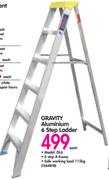 Gravity Aluminium 6 Step Ladder ISL6-Each