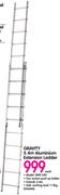 Gravity 5.4m Aluminium Extension Ladder DMS540-Each