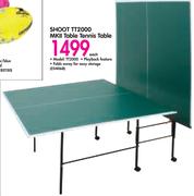Shoot TT2000 MKII Table Tennis Table-Each