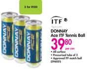 Donnay Ace ITF Tennis Ball-Per Can