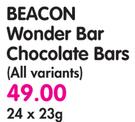 Beacon Wonder Bar Chocolate Bars(All Variants)-24x23g