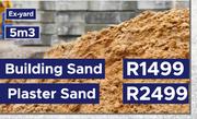 Plaster Sand Exyard 5m3