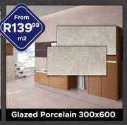 Glazed Porcelain 300 x 600-Per Sqm 