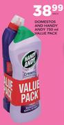 Domestos And Handy Andy Value Pack-750ml