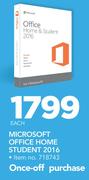 Microsoft Office Home Student 2016