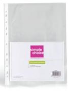 Simple Choice A4 Filing Pockets 100 Pieces