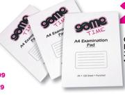 Game A4 100 Page Exam Pad-Each