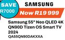 Samsung 55" Neo QLED 4K QN90D Tizen OS Smart TV 2024 QA55QN90DAKXXA