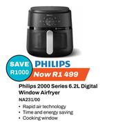 Philips 2000 Series 6.2L Digital Window Air Fryer NA231/00
