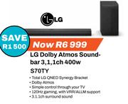 LG Dolby Atmos Sound Bar 3.1.1 Ch 400W S70TY