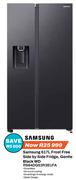 Samsung 617L Frost Free Side By Side Fridge Gentle Black WD RS64DG53R3B1FA