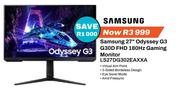 Samsung 27" Odyssey G3 G30D FHD 180Hz Gaming Monitor LS27DG302EAXXA