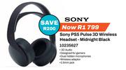 Sony PS5 Pulse 3D Wireless Headset Midnight Black