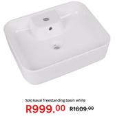 Solo Kauai Freestanding Basin White