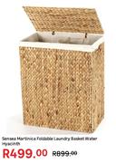 Sensea Martinica Foldable Laundry Basket Water Hyacinth