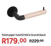Sensea Scandi Toilet Paper Hold Black
