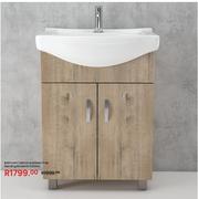 Bathroom Cabinet & Basin Free Standing Brookhill 550mm