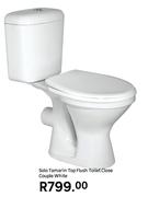 Solo Tamarin Top Flush Toilet Close Couple White
