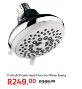 Truimph Shower Head 4 Function Water Saving