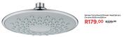 Sensea Tuina Round Shower Head 1 Jet Acs Chrome W20cm x D20cm