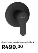Quartz Concealed Shower Mix Black