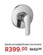 Quartz Concealed Shower Mix Chrome