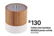 Sensea Cotton Box Bamboo James (White)