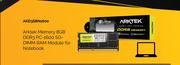 Artek Memory 8GB DDR3 PC-1600 SO-DIMM RAM Module For Notebook AKD3S8N1600