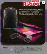 Point Of View 14" Notebook With Backpack NB142A