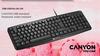 Canyon USB Standard Keyboard, Water Resistant CNE-CKEY01-UK/US