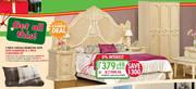 3 Piece Chelsea Bedroom Suite With Wardrobe & 3 Piece Comforter Set