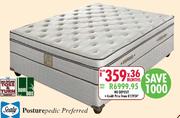 Sealy Posturepedic Preferred Copperfield Box Pamper Top Queen Base Set-152cm