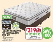 King Koil Hudson Box Pamper Top Queen Base Set-152cm
