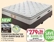 King Koil Lexington Pillow Top Queen Base Set-152cm