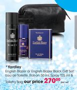 Yardley English Blazer Or English Blazer Black Gift Set