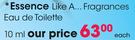Essence Like A Fragrances Eau De Toilette-10ml