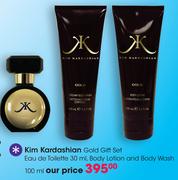 Kim Kardashian Gold Gift Set Eau De Toilette-30ml/Body Lotion And Body Wash-100ml 